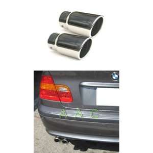   exhaust tips w/ mirror polish finish   BMW E46 3 Series 325 328 99 04