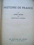 VINTAGE HISTOIRE DE FRANCE HISTORY FRANCE PARIS SCHOOL EDITION BOOK 