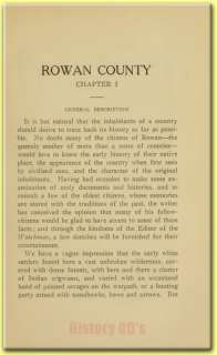 ROWAN COUNTY NORTH CAROLINA NC Family History Genealogy  
