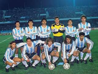 10 MATCH WORN ARGENTINA CHAMPION AMERICA CUP 91  