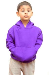 Kids Plain Hoodies Purple Sizes 2 13 Years Latest Fashion Soft Boys 