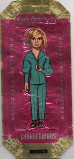 NESTLE THUNDERBIRDS WRAPPER INSERTS ULTRA RARE   LADY PENELOPE  