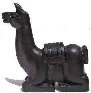 Peruvian Stone Carving 4 PIZARRA SLATE LLAMA from Peru  