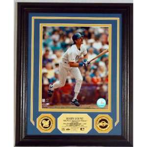  Robin Yount Photo Mint w/two 24KT Gold Coins Everything 