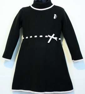 GYMBOREE CITY SIDEWALK ♥ Black Knit Pullover Dress size 4  