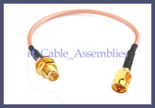 SMA Plug to RP SMA Jack pigtail Coxial Cable RG316 174  