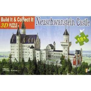  Neuschwanstein Castle 151 Pieces 3D Puzzle: Toys & Games
