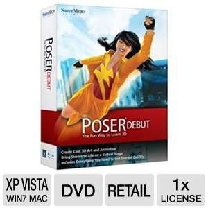  Smith Micro Poser Debut 3D Animation Software Electronics