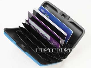 New Business Name ID Credit Card Wallet Holder Aluminum Metal Case Box 