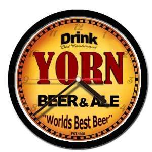  YORN beer and ale cerveza wall clock: Everything Else