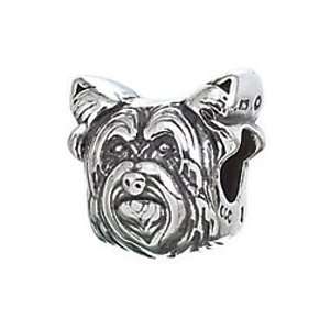  Zable Yorkie Animals Dogs Sterling Silver Charm: Jewelry