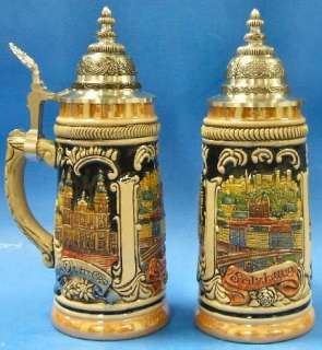   stein was handcrafted in germany by zoeller born this attractive stein