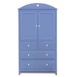  Amelia Double Drawer Armoire with Custom Accents Kitchen 