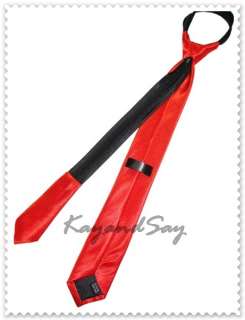 T028 Red Solid Polyester Zip Tie New  