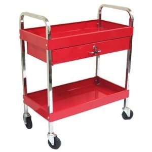  2 Tray 1 Drawer Rolling Metal Tool Cart: Home Improvement