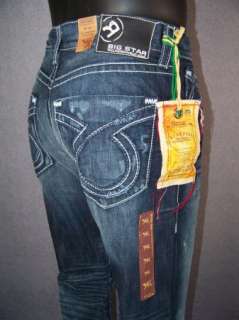 NWT Mens BIG STAR Jeans Boot Cut VINTAGE PIONEER Dark  