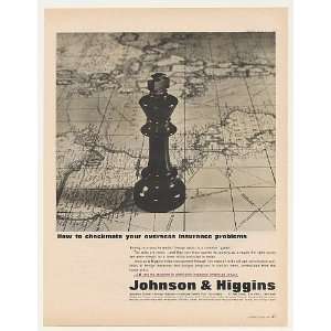   Higgins Checkmate Overseas Insurance Print Ad (44250)