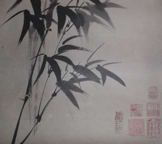 G461Chinese Scroll Painting of Bamboo by Zheng Banqiao  