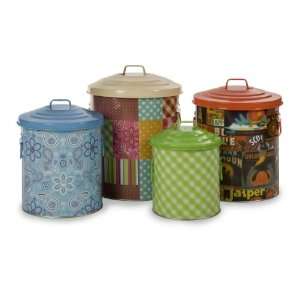  County Pattern Storage Can Collection   Set of 4