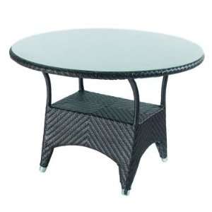  Domus Ventures Dawn Round Dining Table: Patio, Lawn 