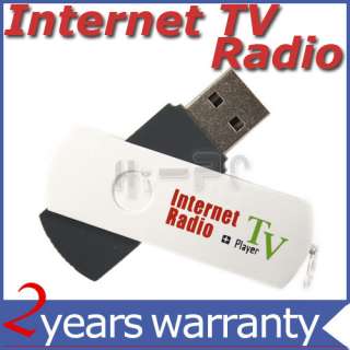 USB Worldwide Internet Radio TV Card Audio Player BL&WH  
