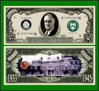 100 New 32nd President Franklin Roosevelt Dollar Bills  