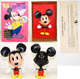 Disney 1960s Mickey Mouse Talking Hasbro RARE  