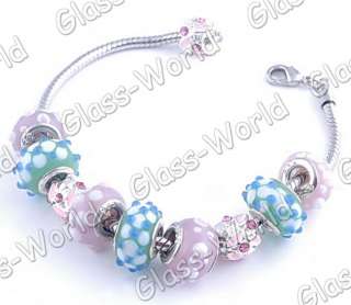 8strands Rhinestone&Alloy Glass Spacer Bead Bracelet  