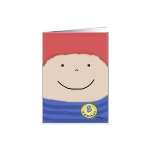    Happy Birthday 8 year old Boy Red Haired Boy Card: Toys & Games