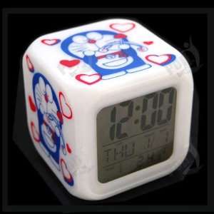 Doraemon 7 Color LED Change Digital Alarm Clock D01 