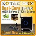 NEW* ZOTAC ZBOX ID80 Intel Dual Core 2.13GHz Atom D2700 GeForce 