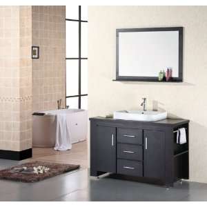   Washington 48 Espresso Single Sink Vanity W/ Mirror: Home Improvement