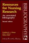 Resources for Nursing Research: An Annotated Bibliography, (1856041174 