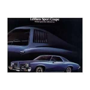  1973 PONTIAC LE MANS SPORTS COUPE Sales Brochure 