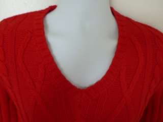 ZARA men red basic sport outwear sweater V neck jumper cardigan knit 