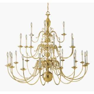  Unique Design 5345 02 Wakefield Chandelier  Polished Brass 