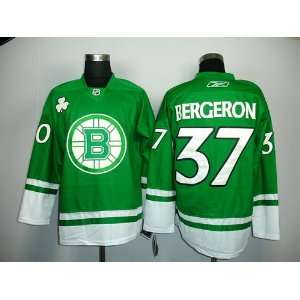  Patrice Bergeron #37 Green NHL Boston Bruins Hockey Jersey 