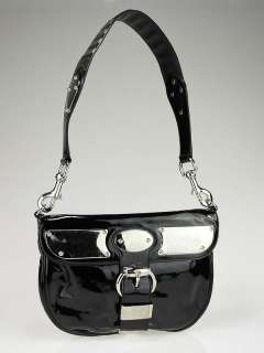 Gucci Black Patent Leather Romy Bag  