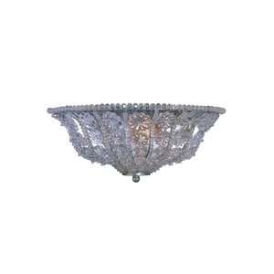 Crystorama Kingston 5921 OS Olde Silver Wall Sconce accented with hand 