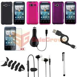 11x Accessory Hard Case Charger Headset LCD SP USB Stylus For HTC EVO 
