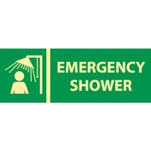 Emergency Shower, 5X14, Glow Rigid  Industrial 