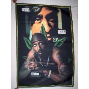  2Pac Tupac 5x3 Feet Cloth Textile Fabric Poster: Home 