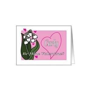  Carly Lily of the Valley Be Mine Valentine? Card Health 