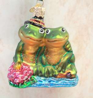 OLD WORLD CHRISTMAS Frog King ORNAMENT Crown 12010  