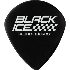   Waves 100 Small Guitar Picks Xtra Heavy Black Ice: Musical Instruments