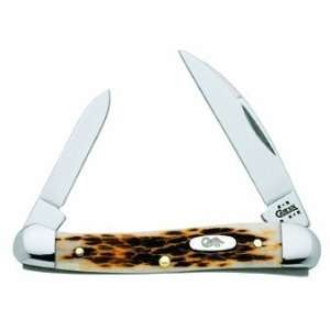  Case Cutlery Mini Copperhead Amber Bone 2 Blades 62109W 