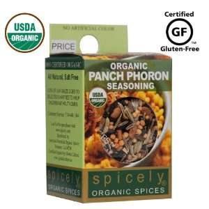 Spicely 100% Organic and Certified Gluten Free, Panch Phoron Seasoning 