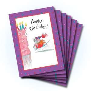  Suzys Zoo Happy Birthday Card 6 pack 10345: Health 