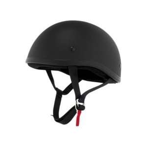   Lid Helmets   Shorty Helmet DOT Flat Black (Small 64 6631): Automotive