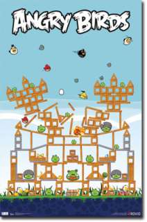 Angry Birds Pig Fort Poster Puzzle Game 1400 017681014004  